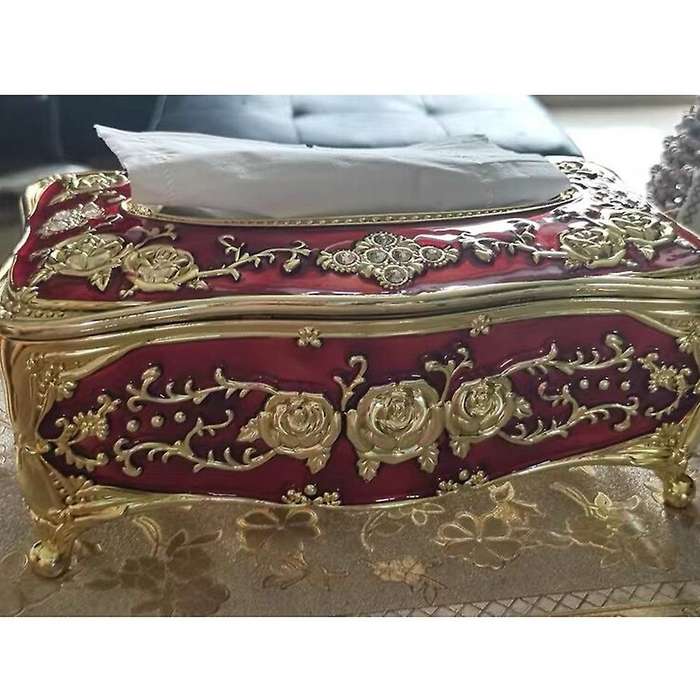 European-Style Luxury Tissue Box Universal Paper Holder Office Desk Pumping Paper Family KTV Hotel