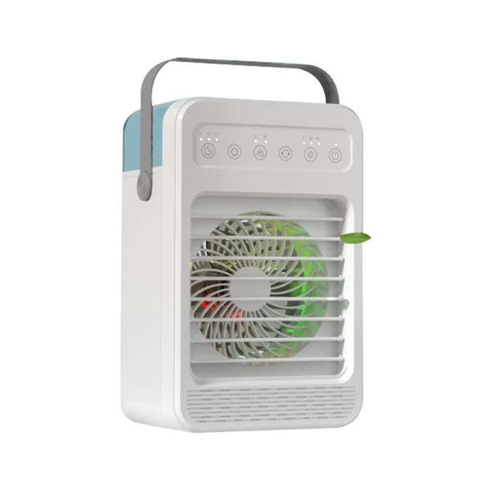Evaporative Air Cooler Humidifier 7 Colors Light Personal Air Conditioner Fan for Room Office