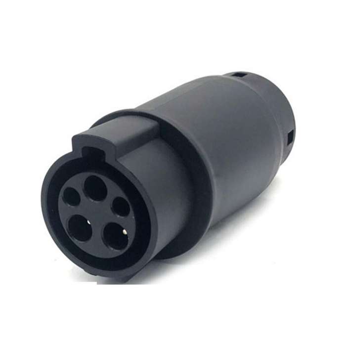 Evse Adaptor 32a J1772 Type 1 to Type 2 Plug Adapter, Electric Vehicle Charger Charging Connector