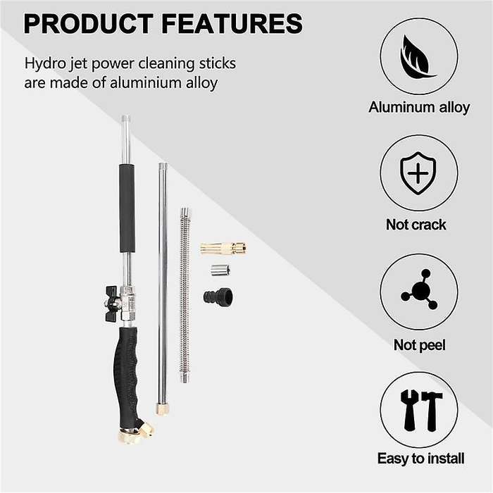 Extendable Hydro Jet Hose Pressure Washer Wand for Garden Hose, Jet Car Washer with Soap Dispenser