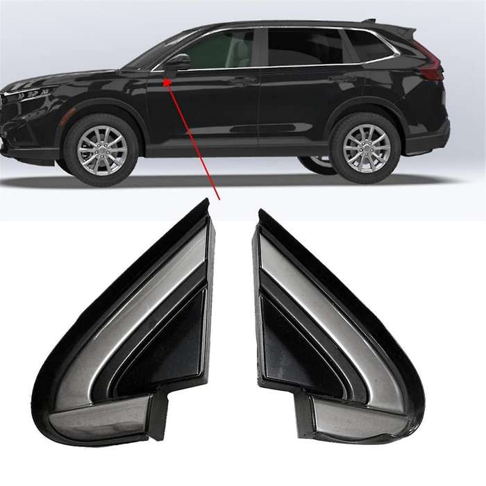 Exterior Pillar Corner Garnish Side Rearview Mirror Triangle Plates Trim for -v 2007-2011 Car Acces