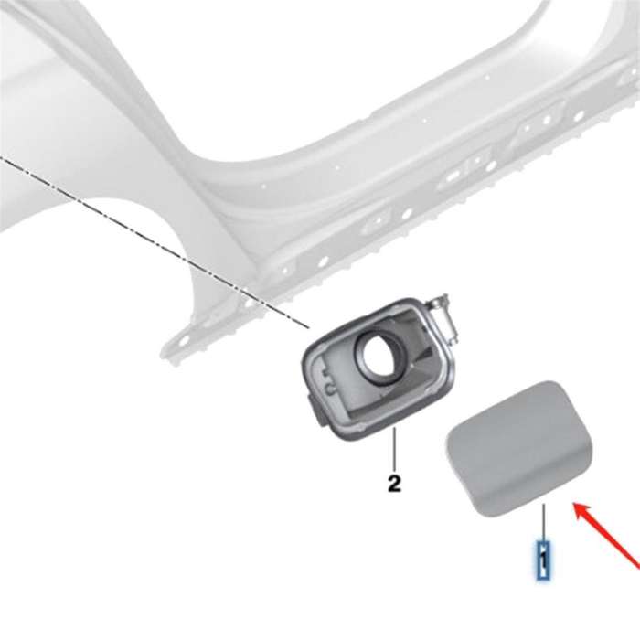 Exterior Fuel Tank Covers for 7 Series G12 2016-2023 Fuel Tank Fill Off Cover 51917358702