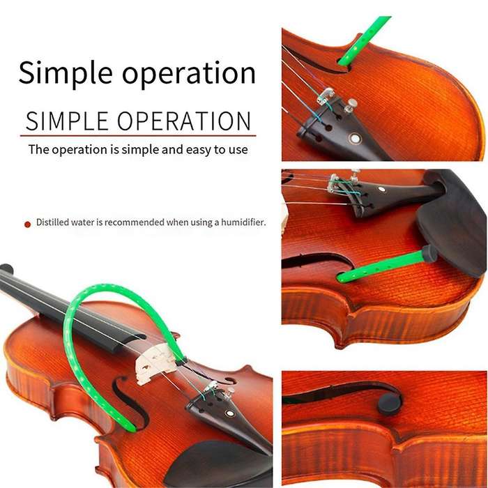 F Hole Violin Humidifier Hygrometer Maintenance Tool Prevent Cracks Humidity Maintenance Violin Soun