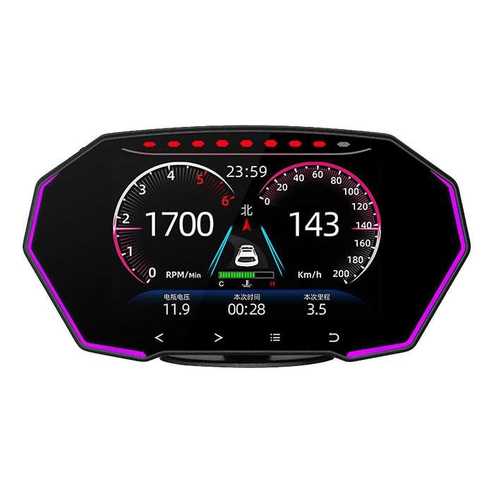 F11 Heads Up Display Gps Obd Hud Digital Speedometer Car Display