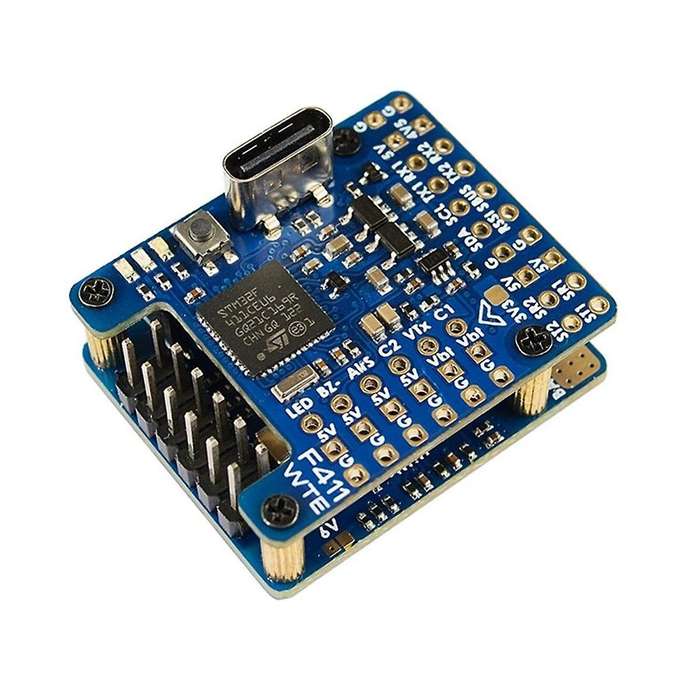 F411-WTE BMI270 Flight Controller STM32F411CEU6 with OSD132A Current Sensing 2-6S Lipo for FPV Fixed