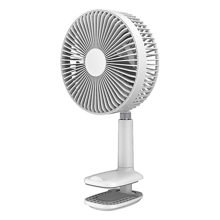 F8 Multi-Function Clip Fan Portable Retractable Mini Electric Fan Desktop Office USB Fan Can Shake H