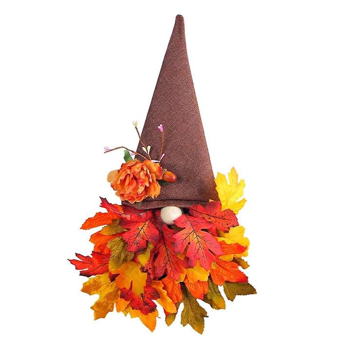 Fall Wreath for Door Decor,fall Sign with Maple Leaf Fairy for Autumn Harvest Thanksgiving Front Po
