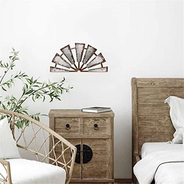 Farmhouse Living Room Wall Decor Decor Rustic Wall Art Decorative Windmill Wall Sculpture Home Decor