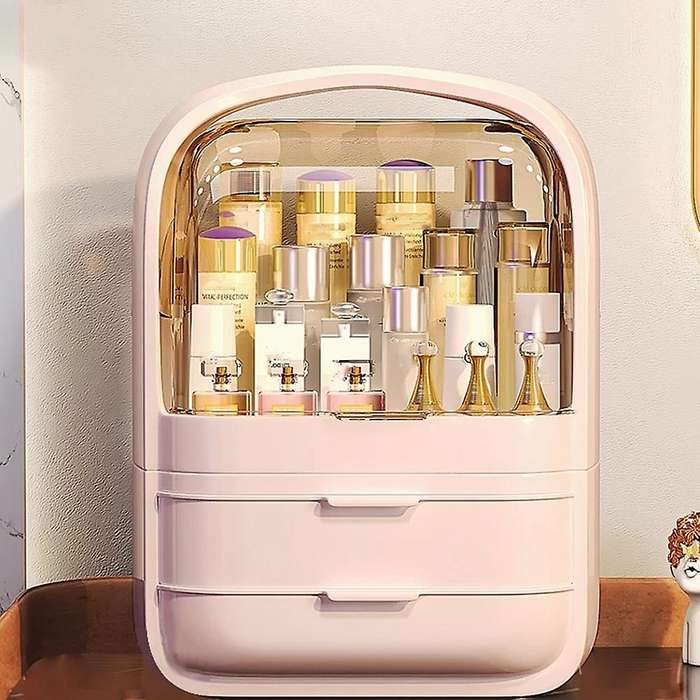 Fashion Large Capacity Cosmetic Box Makeup Jewelry Drawer Home Storage Boxs Multifunctional Travel C