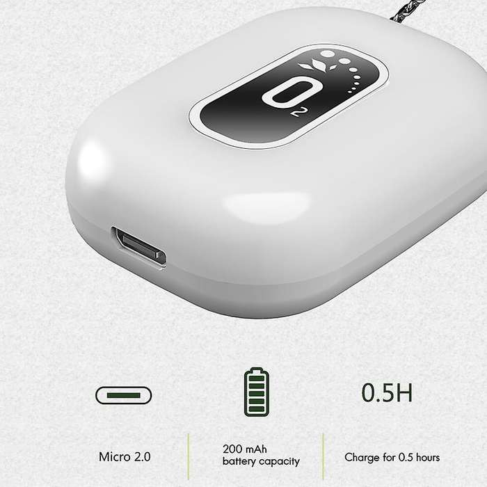 Fashionable Personal Wearable Mini Portable Negative Ion Necklace Hanging Neck Air Purifier Ionizer
