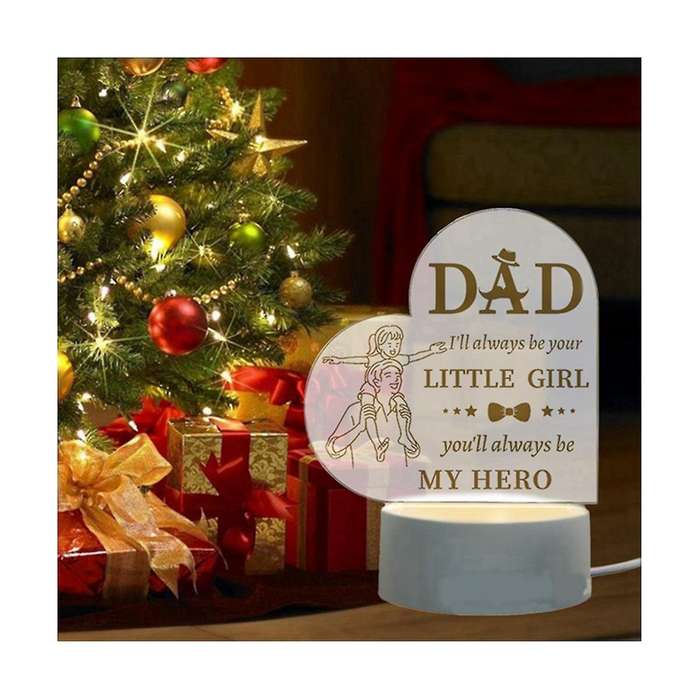 Father's Day Gift Night Light Acrylic Eye Protection Night Light Unique Night Light Gift Acrylic En