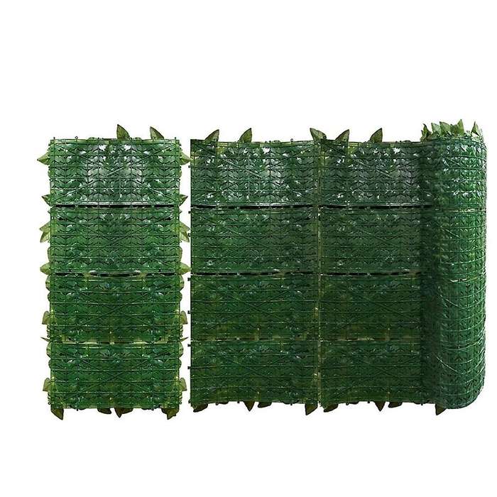 Fence Wall Decoration Artificial Can Stretch Privacy Fence Screen Plant Leaves, Suitable for Home,