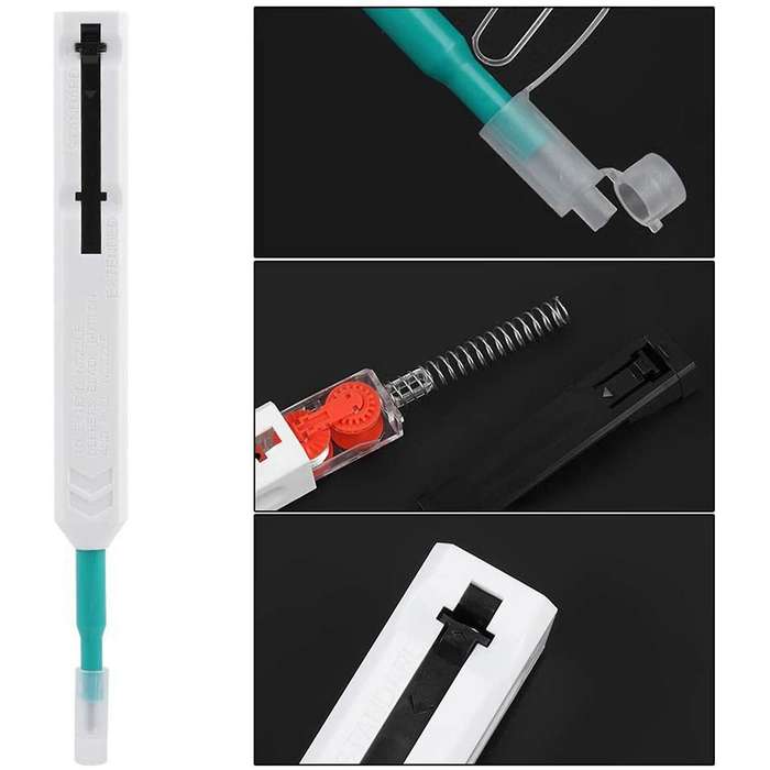 Fiber Cleaning Kit Comes with a 1.25mm / 2.5mm One-Click Cleaning Pen Optical Tool Kit for Fiber Cle