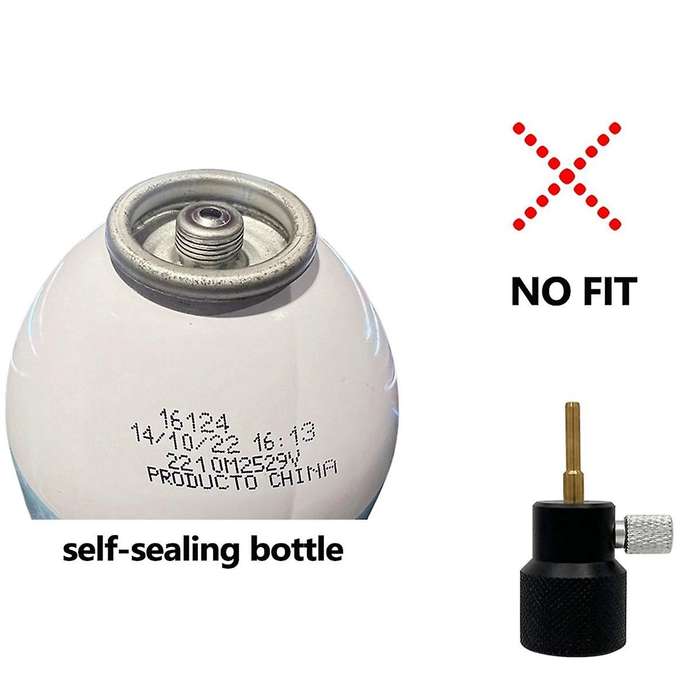 Filling Adapter to R134A Refrigerant Gas Puncture Style Bottle Canister M14 for Magazine Air Soft Ac
