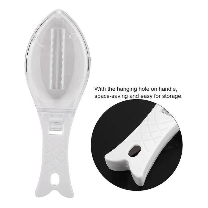 Fish Scale Remover,Kitchen Tool Fish Scale Scraper Fish Skin Cleaning Peeler Brush Scaler with Cove