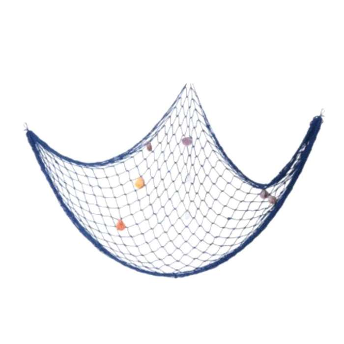 Fishing Nets with Shell Props Mediterranean Sea Style Wall Hangings Ornament Wall Stickers for Resta