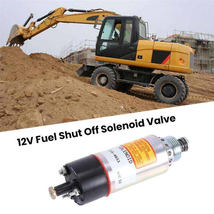Fit for 155-4651 1554651 3126 Fuel Shut Off 12 Volt Solenoid Valve