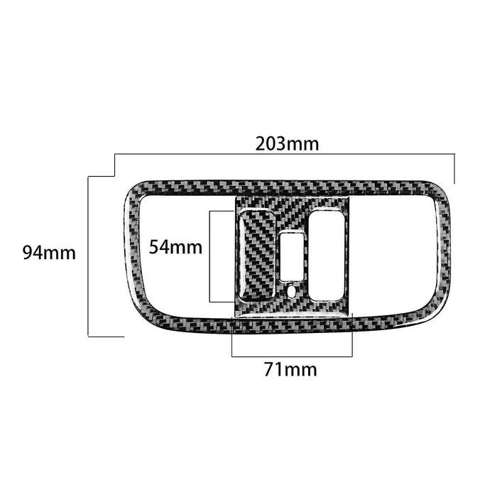 Fit for 2006-2011 Carbon Fiber Reading Lamp Panel Cover Trim