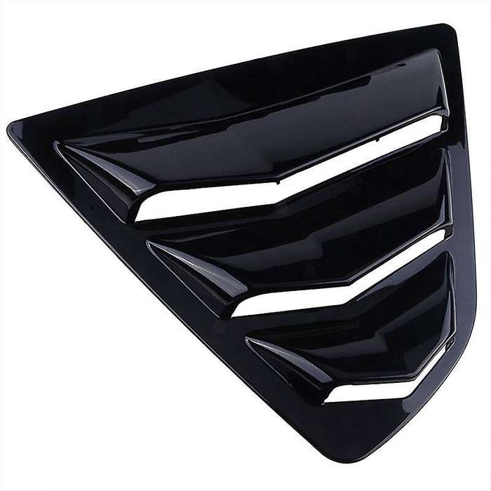 Fit for 2018-2020 Sedan Rear Side Window Louver Sun Shade Covers-Gloss Black