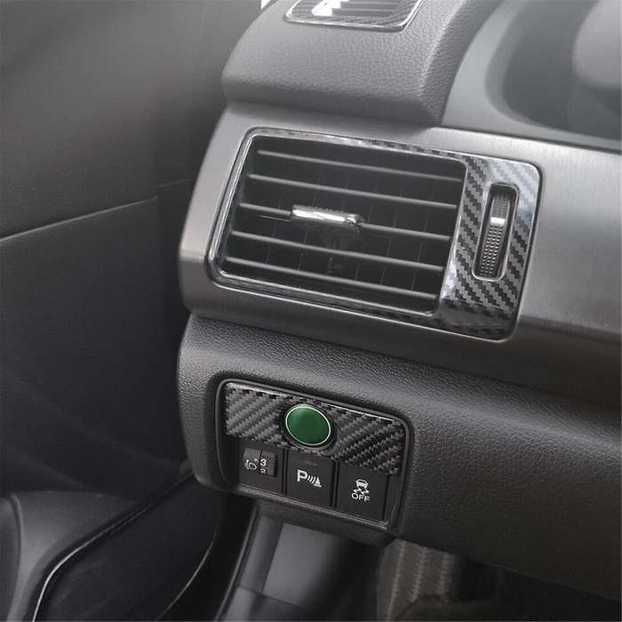 Fit for Accord 2013-2017 Carbon Fiber Button Panel Cover