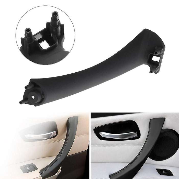 Fit for E90 3-series Car Sedan Inner Door Panel Handle Pull Trim Cover Left Side Black