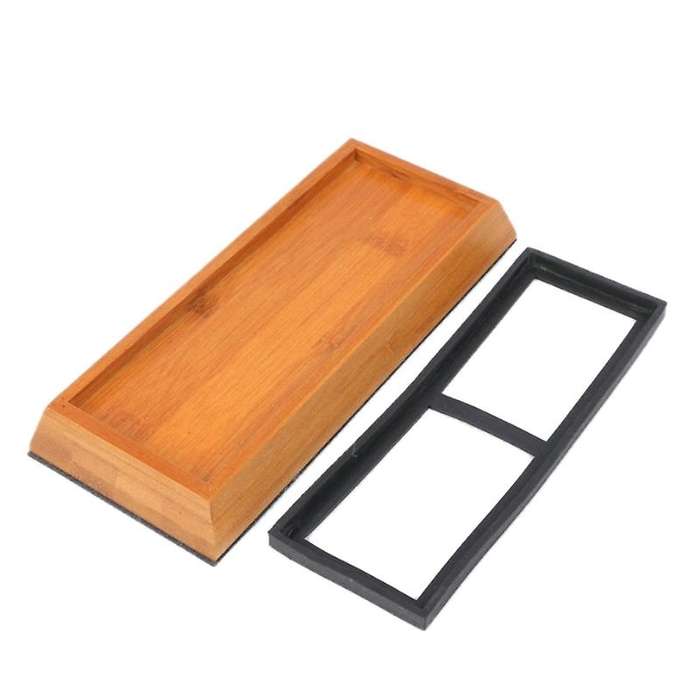 Fixed Desktop Chef Durable Cutter Sharpener Non Slip Base Home Silicone Whetstone Sharpening Stone B