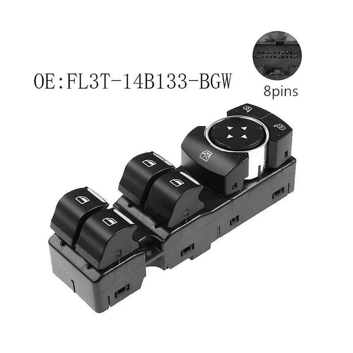 Fl3t-14b133-bgw Driver Side Power Master Window Glass Button Control Switch for 2015-2020