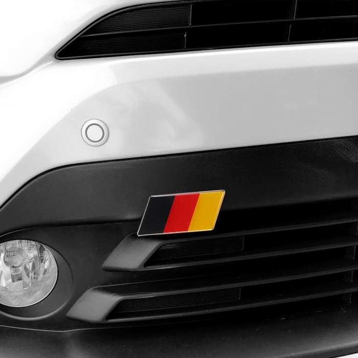 Flag Emblem Sticker Front Grille Bumper for Car