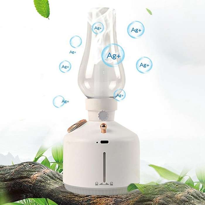 Flame Air Humidifier Wireless Aroma Diffuser USB Rechargeable Essential Oil Lights Cool Mist for Gif