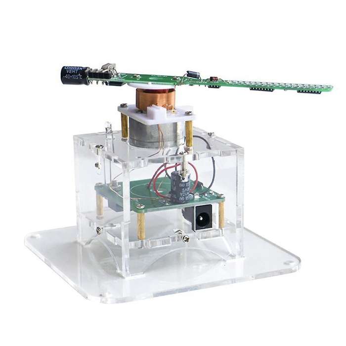 Flat Rotation LED Dot Display DIY Kit 51 Single Chip Microcomputer Welding DIY Electronic Parts,No D