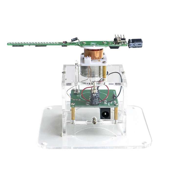 Flat Rotation LED Dot Display DIY Kit 51 Single Chip Microcomputer Welding DIY Electronic Parts,No D