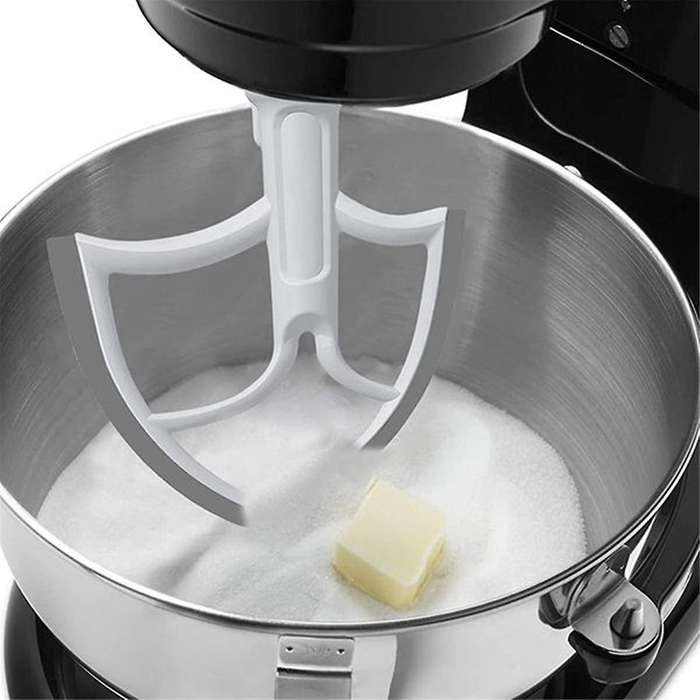 Flexible Edge Beater for 6 Quart Bowl Stand Mixer Attachment Flat Beater Paddle with Silicone Edges