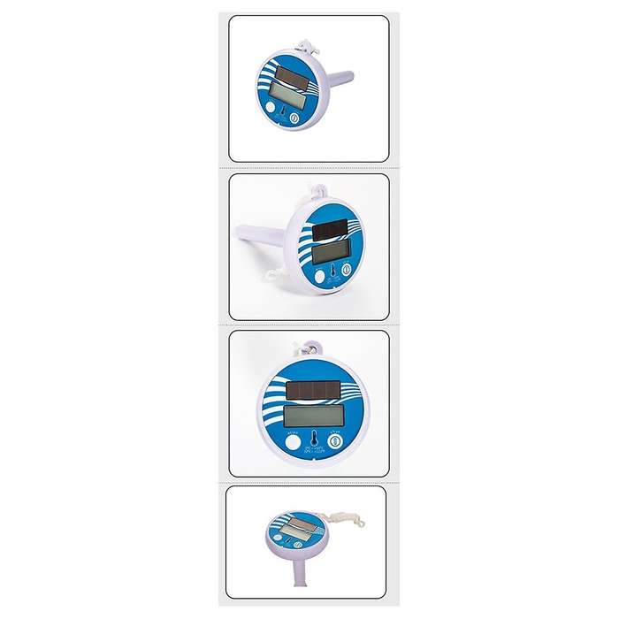Floating Digital Pool Thermometer Solar Powered Outdoor Pool Thermometer Waterproof LCD Display Spa