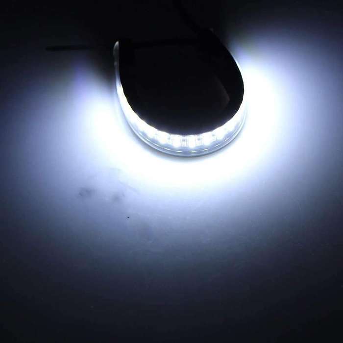 Flexible Switchback -Color White & Amber Motorcycle LED Fork Turn Signal DRL Daytime Running Light W