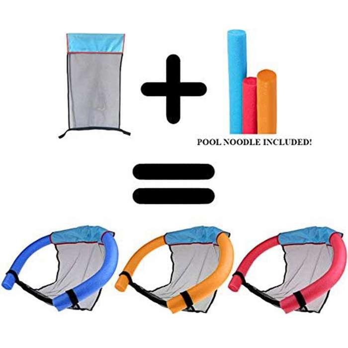 Floating Pool Water Hammock Float Floating Inflatable Pool Float Swimming Pool Chair Swim Ring Bed