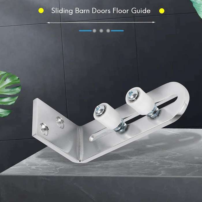 Floor Guide for Bottom Of Sliding Barn Doors Adjustable Wall Mount Stay Roller Guide