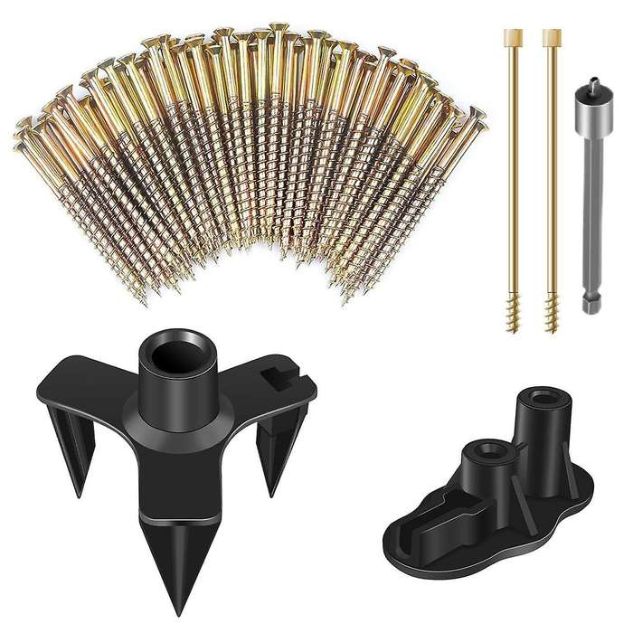 Floor Repair Kit, Floor Fix Screws Kit for Wood Floors, Eliminate Noise Under Floor,5 Tools and 100