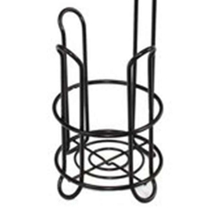 Floor Standing Metal Paper Roll Towel Holder Stand Organizer Toilet Paper Rack Vertical Storage Bas