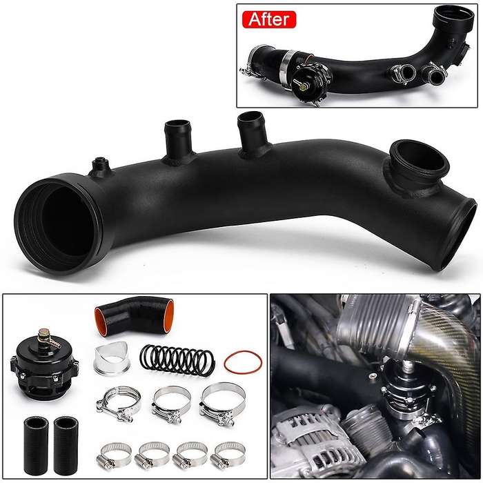 Flow Intake Turbo Chare Pipe Kit & Tial Flange & 50MM BOV for N54 E88 E90 E92 E93 135I 335I