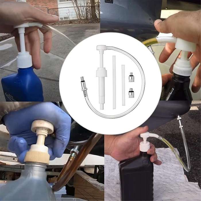 Fluid Pump for Quart Bottles ,Gear Oil,Transmission and Differential Fluid with This 8cc Hand Pump w