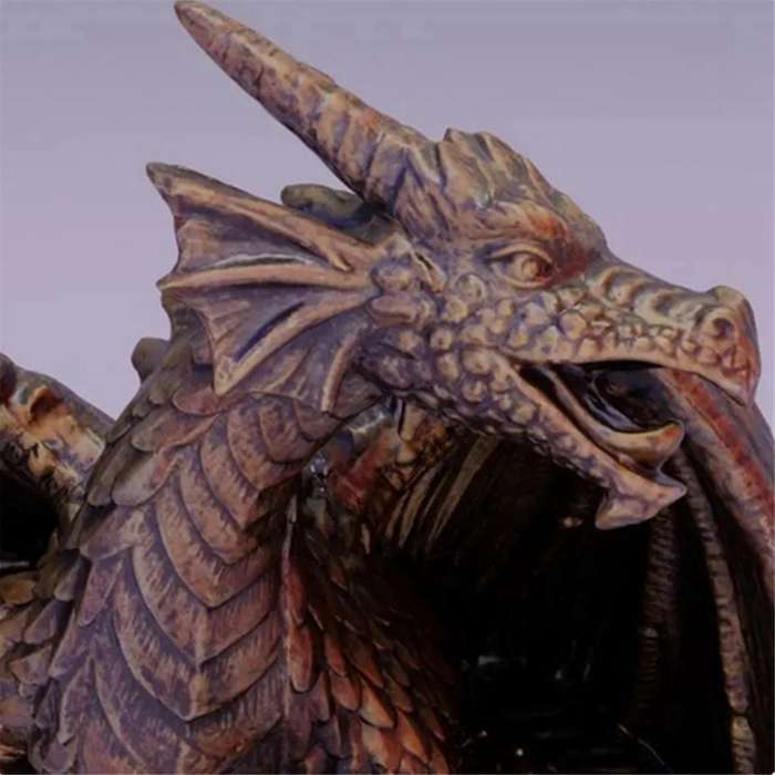 Flying Dragon Skull Statue Statues Figurine Halloween Ornaments Cool Apartment Bedside Table Decorat