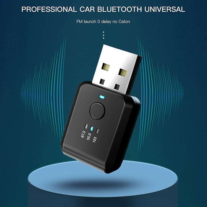 FM Transmitter Car Wireless Bluetooth 5.0 Radio Car Kit Handsfree Audio Adapter No Delay NO Noise A