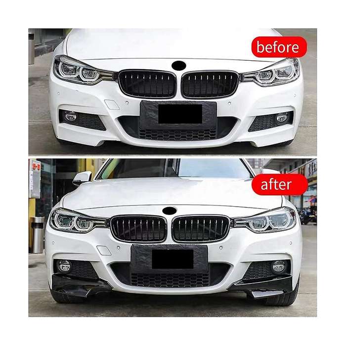 Fog Light Front Wind Knife Wrap Angle Wrap Angle Spoiler Car for 3 Series F30 F35 M Pack 320i 325i