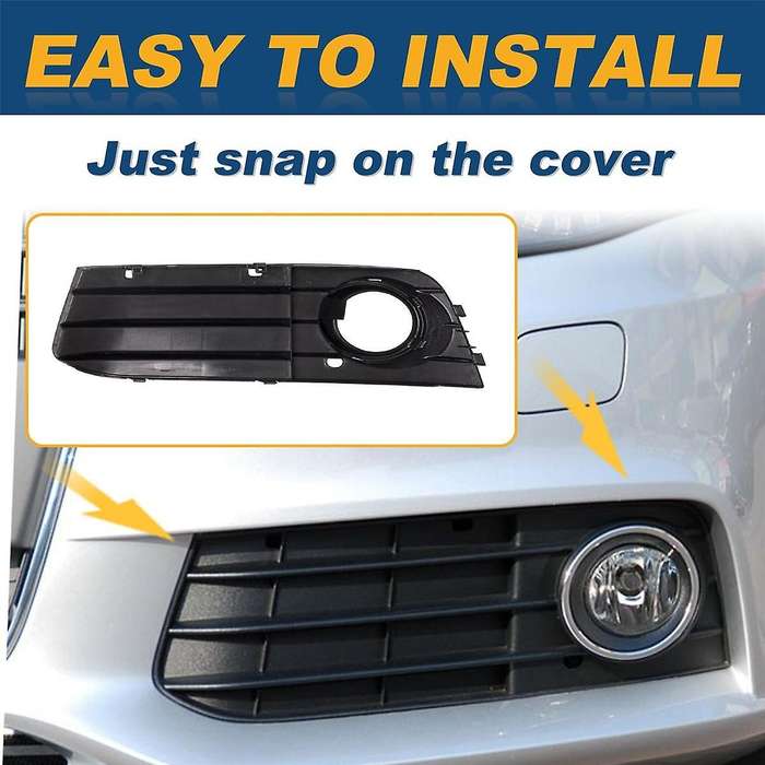 Fog Light Frame Lamp Trim Grill Cover Under Front Bumper for A4 B8 A4l 2009-2012 8kd807681 8kd80768