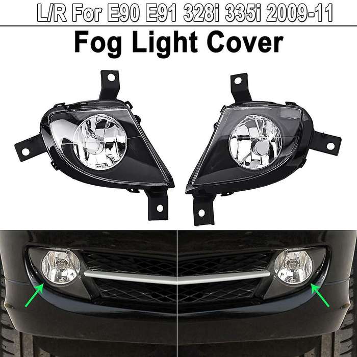 Fog Lights Front Bumper Fog Driving Light Lamp for 3 Series E90 E91 4-Door 2009-2011 2Pcs
