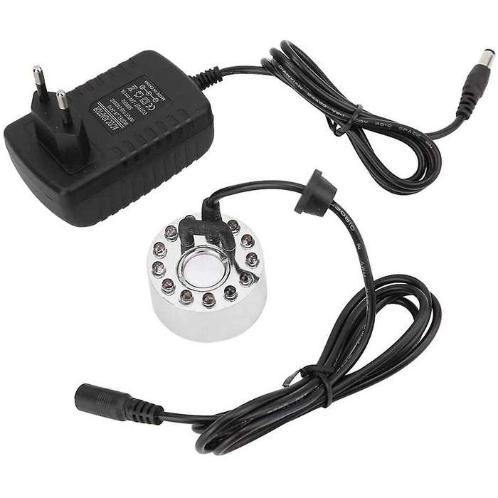 Fogger Generator,12 LED Lighting Pond Fog Maker Machine Mist Maker Fog Machine Humidifier Landscape