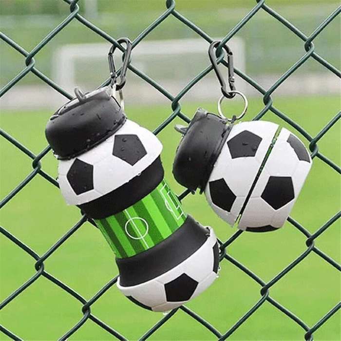 Fold Water Bottle Cups Mug Outdoor Sports Basketball Football Baseball Golf School Leakproof Portabl