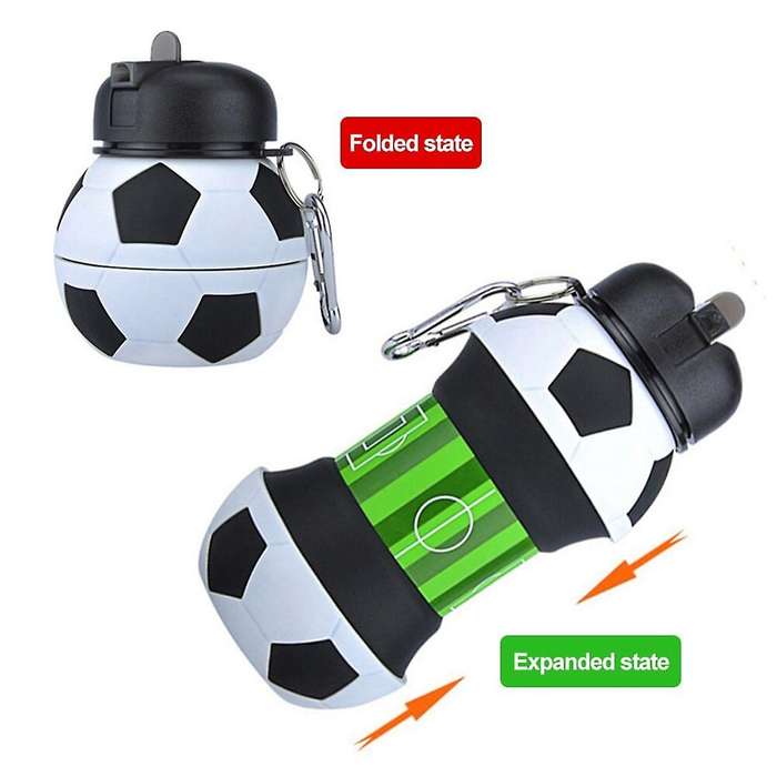 Fold Water Bottle Cups Mug Outdoor Sports Basketball Football Baseball Golf School Leakproof Portabl