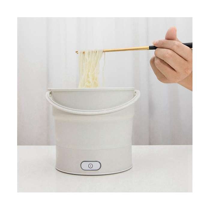 Foldable Electric Cooker Mini Multifunction Hot Pot Food Steamer Cooking Machine for Dormitory Nood