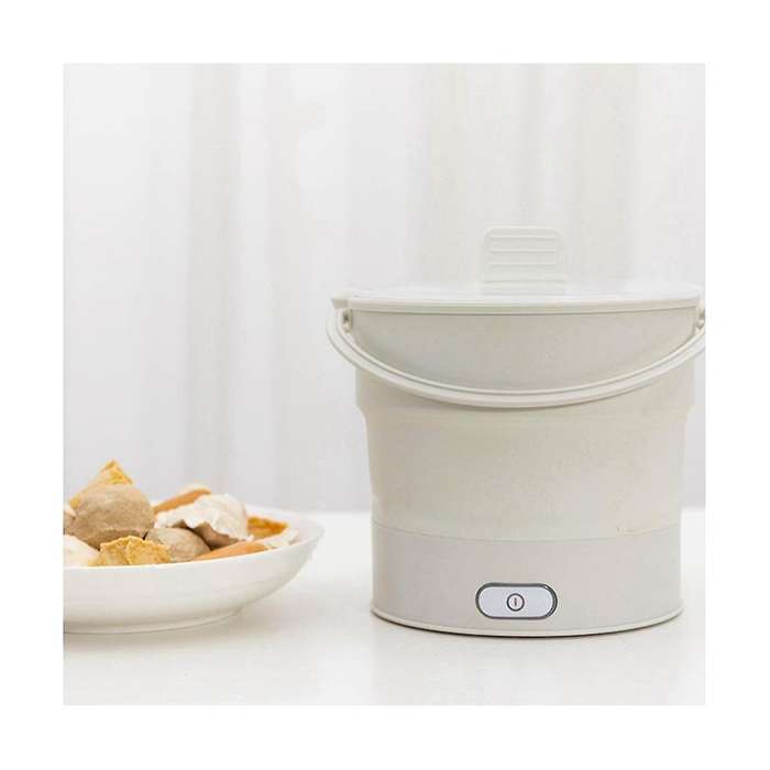 Foldable Electric Cooker Mini Multifunction Hot Pot Food Steamer Cooking Machine for Dormitory Nood